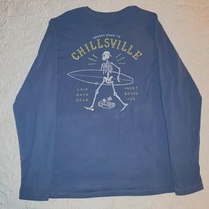 Chill Hard mens long sleeve t-shirt